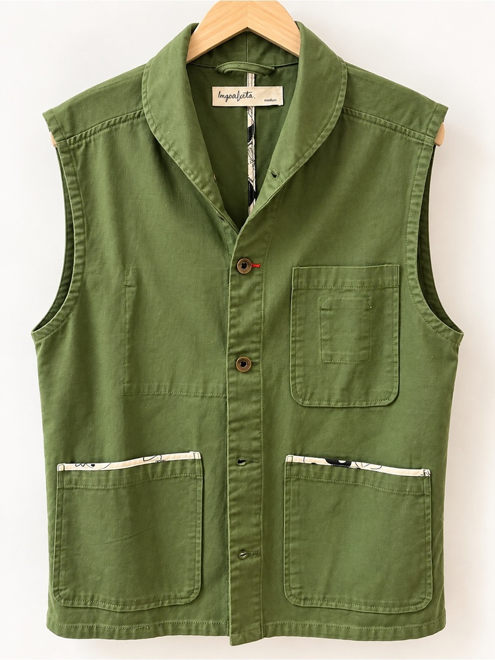 Impalpata Olive Utility Work Vest